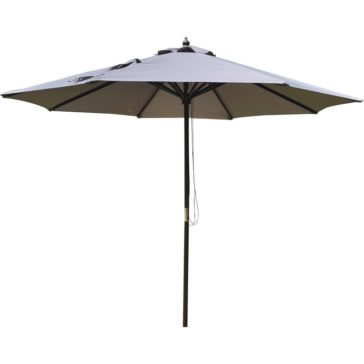 Outdoor Expressions 7.5 Ft. Pulley Gray Market Patio Umbrella with Chrome Plated Hardware Image 1