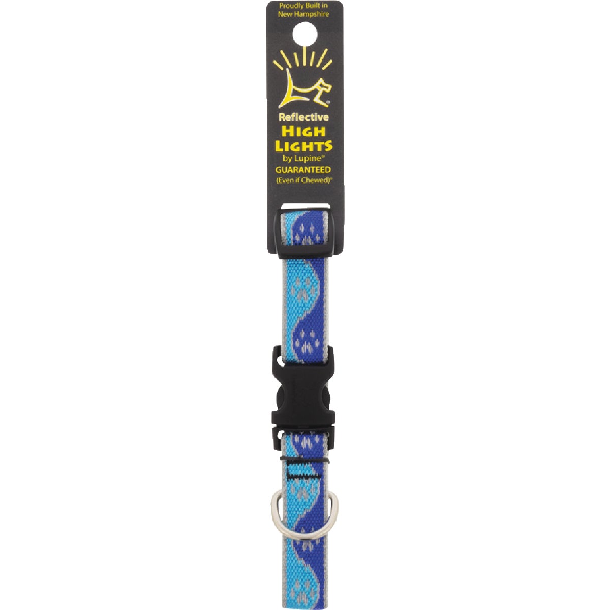 Lupine HL 3/4 In. Reflective Blue Paws 9 to 14 In. Adjustable Collar