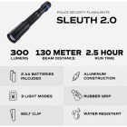 Police Security Sleuth 2.0 350 Lm. Aluminum Focusing Penlight Image 2