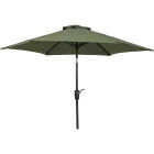7.5 Ft. Aluminum Tilt/Crank Heather Green Patio Umbrella - PFAS Free Image 1