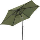 7.5 Ft. Aluminum Tilt/Crank Heather Green Patio Umbrella - PFAS Free Image 3