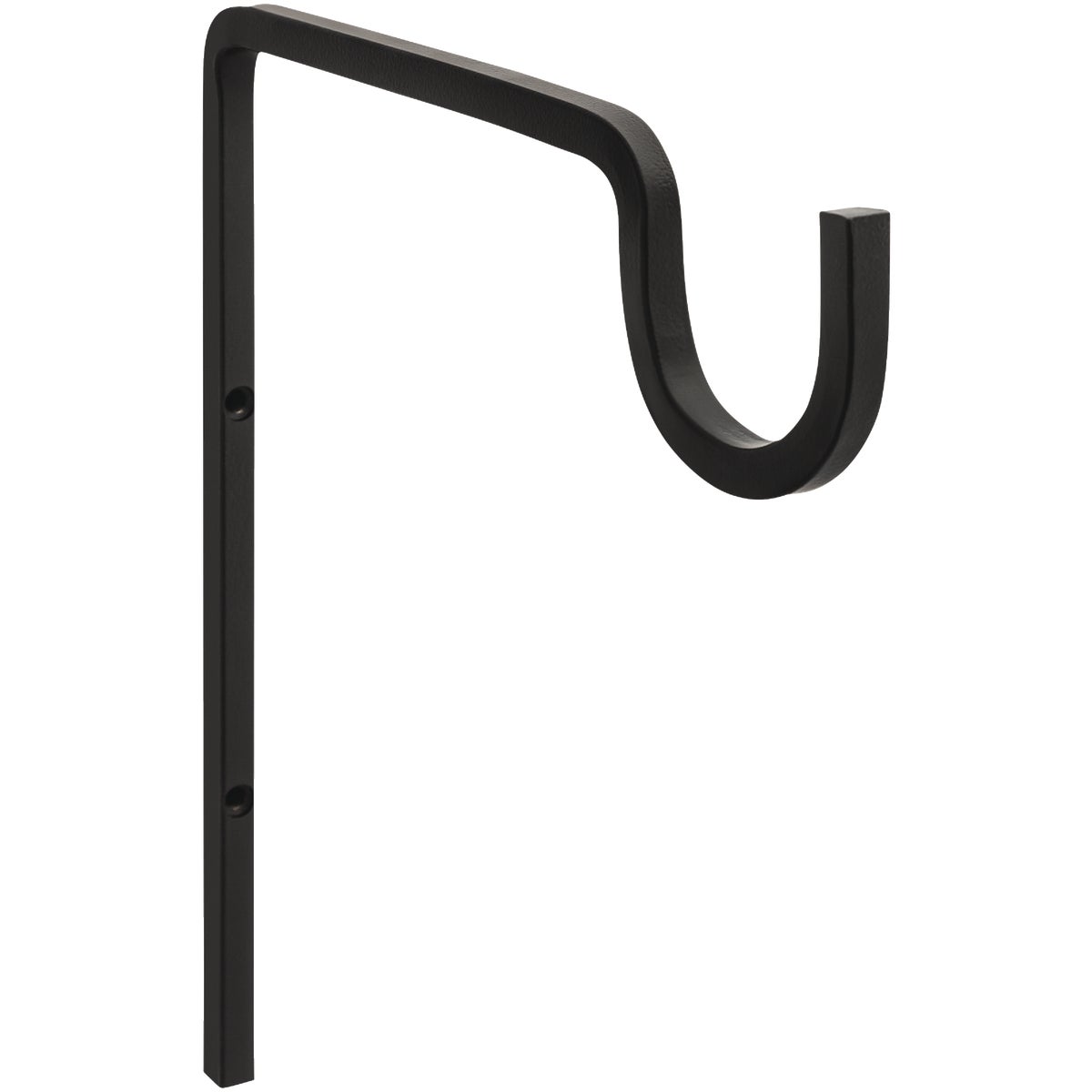 National Hardware 9 In. Black Steel Extended Wall Hook Plant Hanger