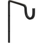 National Hardware 9 In. Black Steel Extended Wall Hook Plant Hanger Image 1