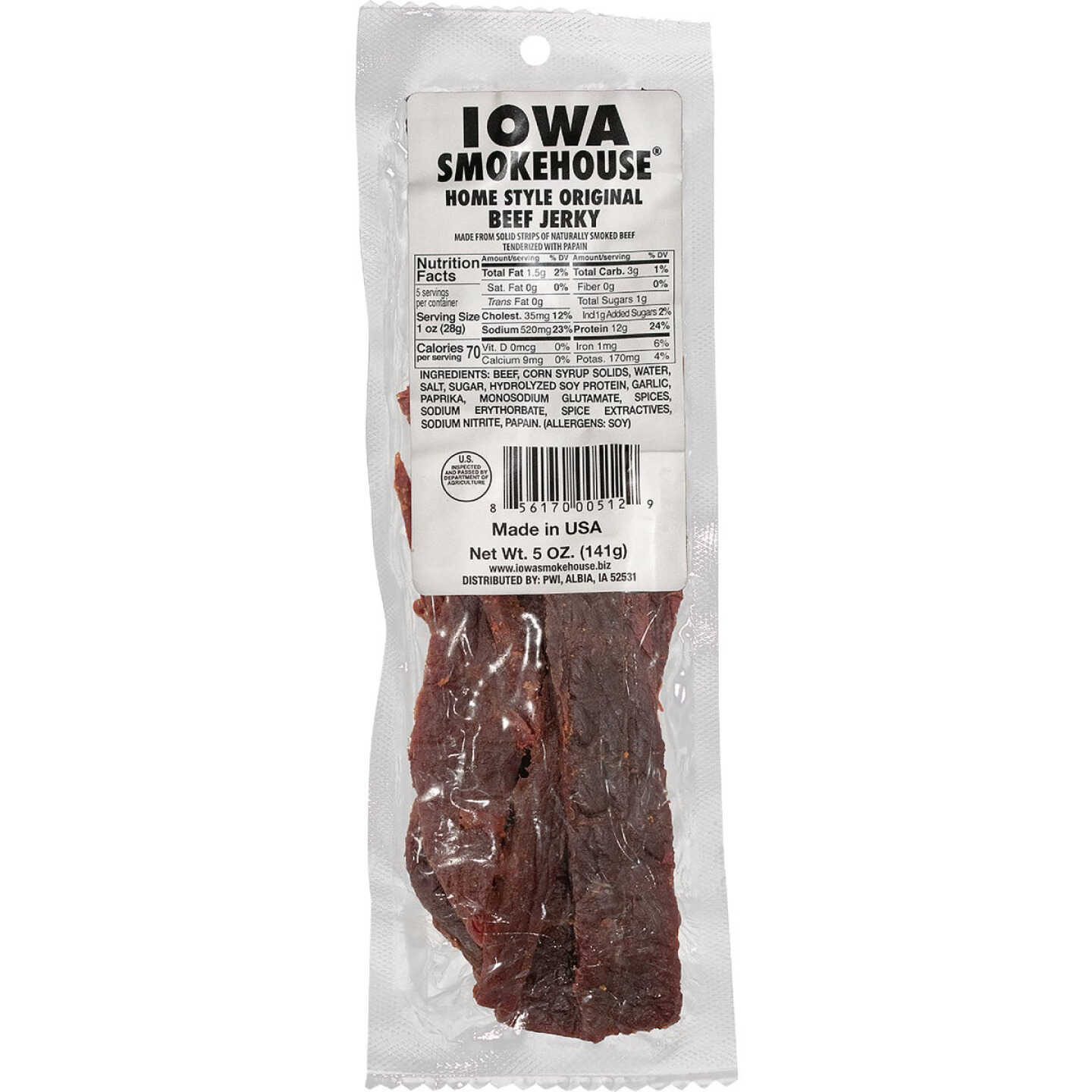 Iowa Smokehouse 5 Oz. Original Homestyle Beef Jerky Image 1