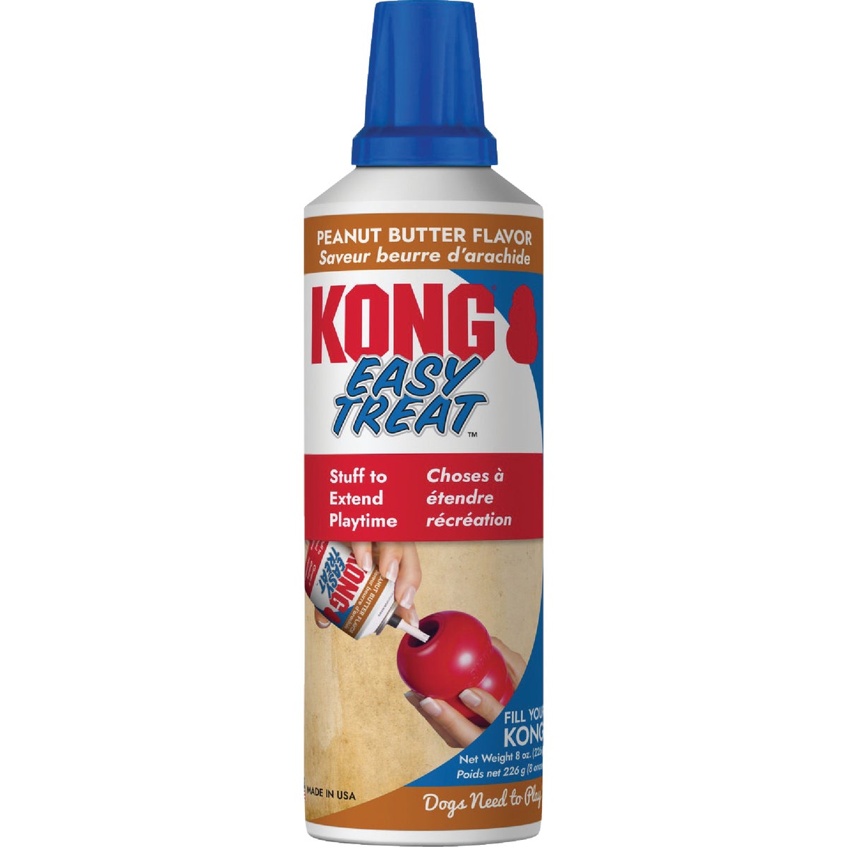 Kong Stuff'N Peanut Butter Flavor Paste Dog Treat, 8 Oz.