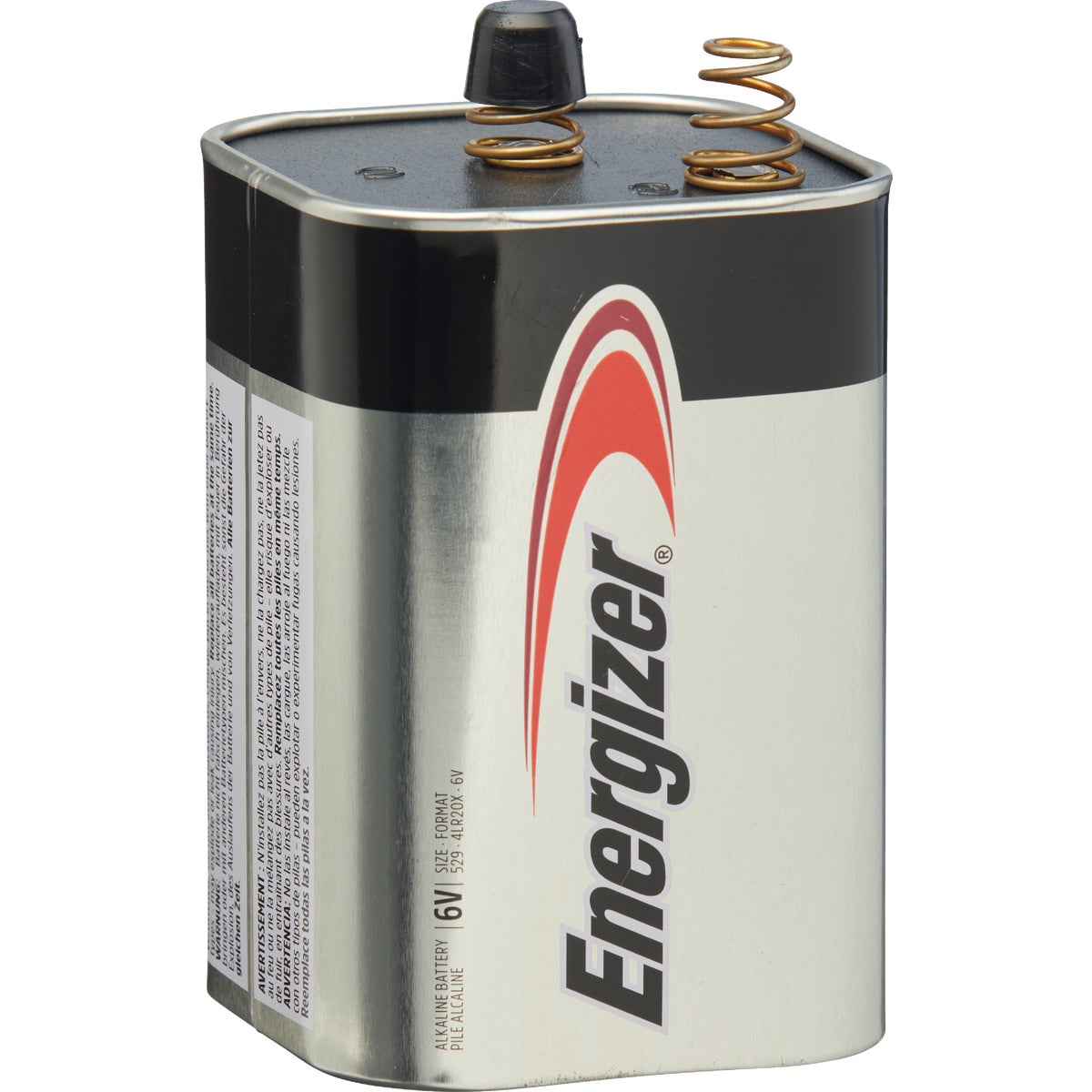 Energizer MAX 6V Spring Terminal Alkaline Lantern Battery Image 1