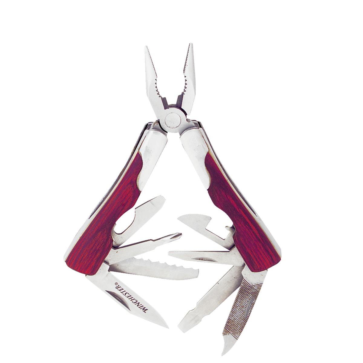 Winchester 10-In-1 Stainless Steel & Wood Multi-Tool