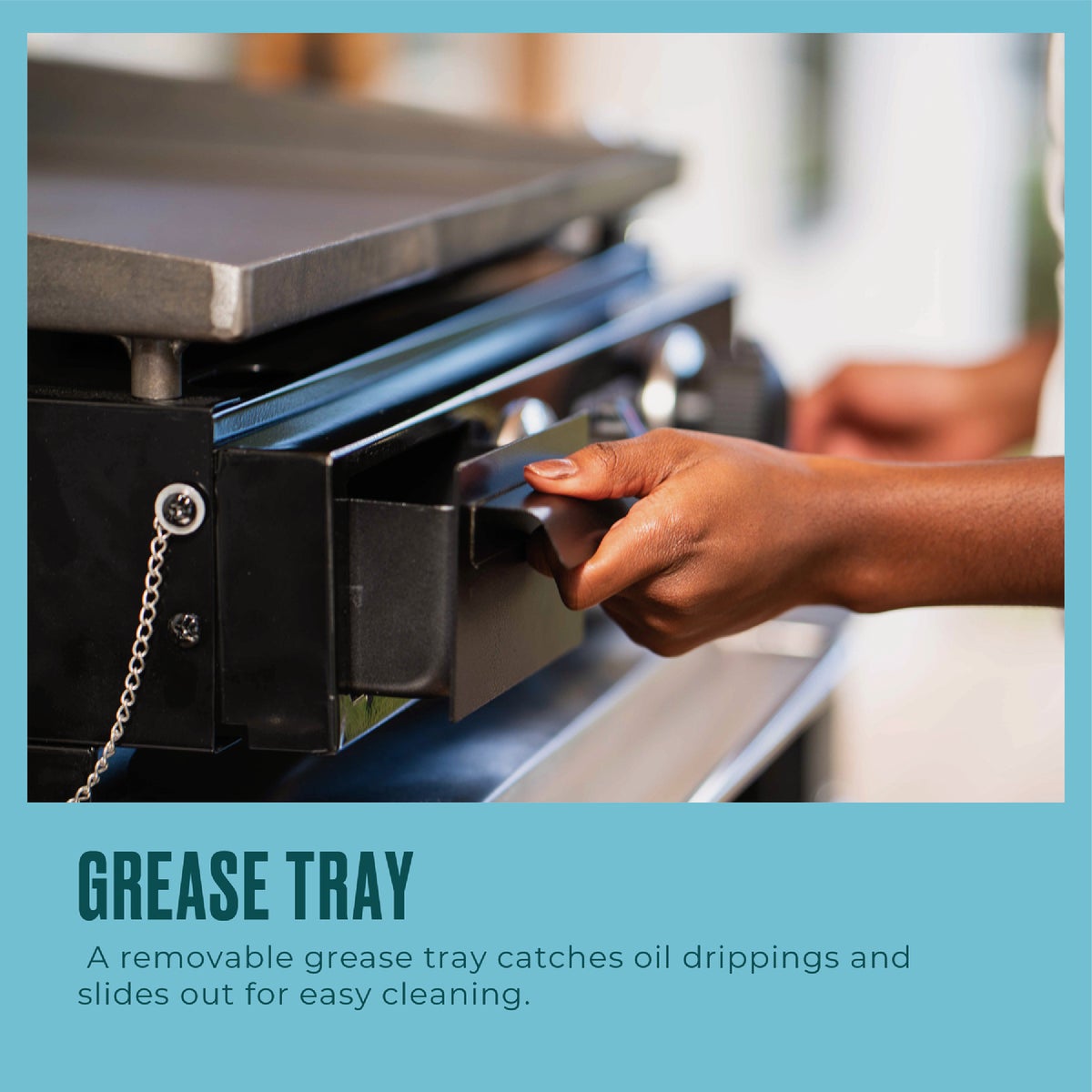 Char-Broil 22 In. Performance Series Portable Tabletop 2 Burner Propane Gas Griddle, Black Image 4