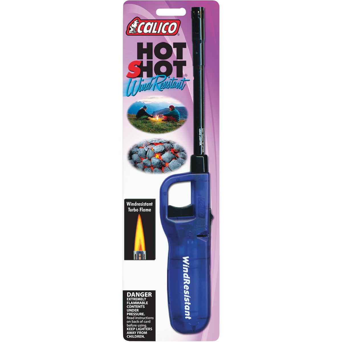 Calico Nonrefillable Straight Stem Wind-Resistant Butane Lighter Image 2