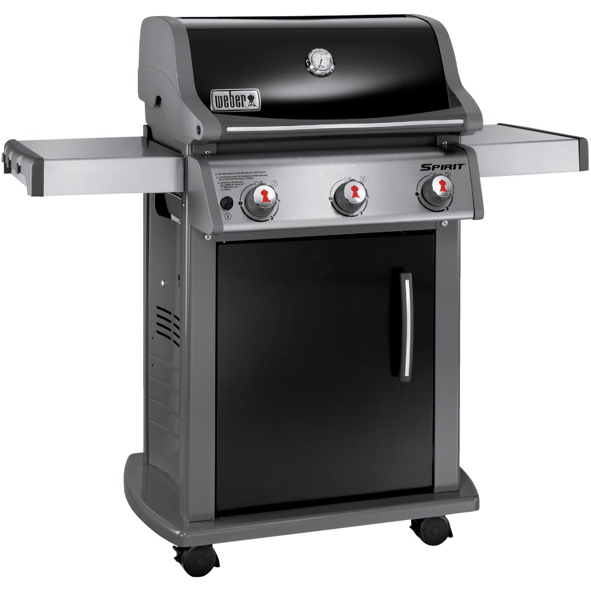 Weber Spirit E-310 3-Burner Liquid Propane Gas Grill, Black
