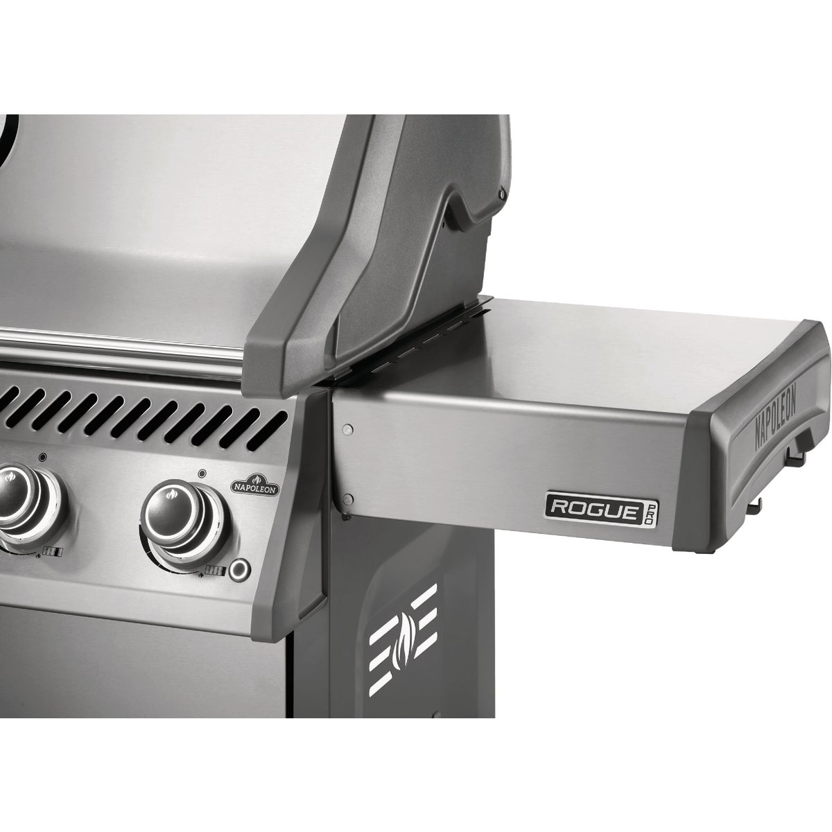 Napoleon Rogue Pro 425 3-Burner Natural Gas Grill with Infrared Side Burner, Stainless Steel Image 4