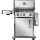 Napoleon Rogue Pro 425 3-Burner Natural Gas Grill with Infrared Side Burner, Stainless Steel Image 3