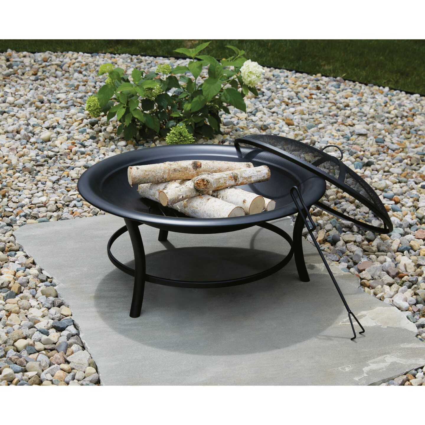 Outdoor Expressions 30 In. Round Steel Fire Pit Image 2