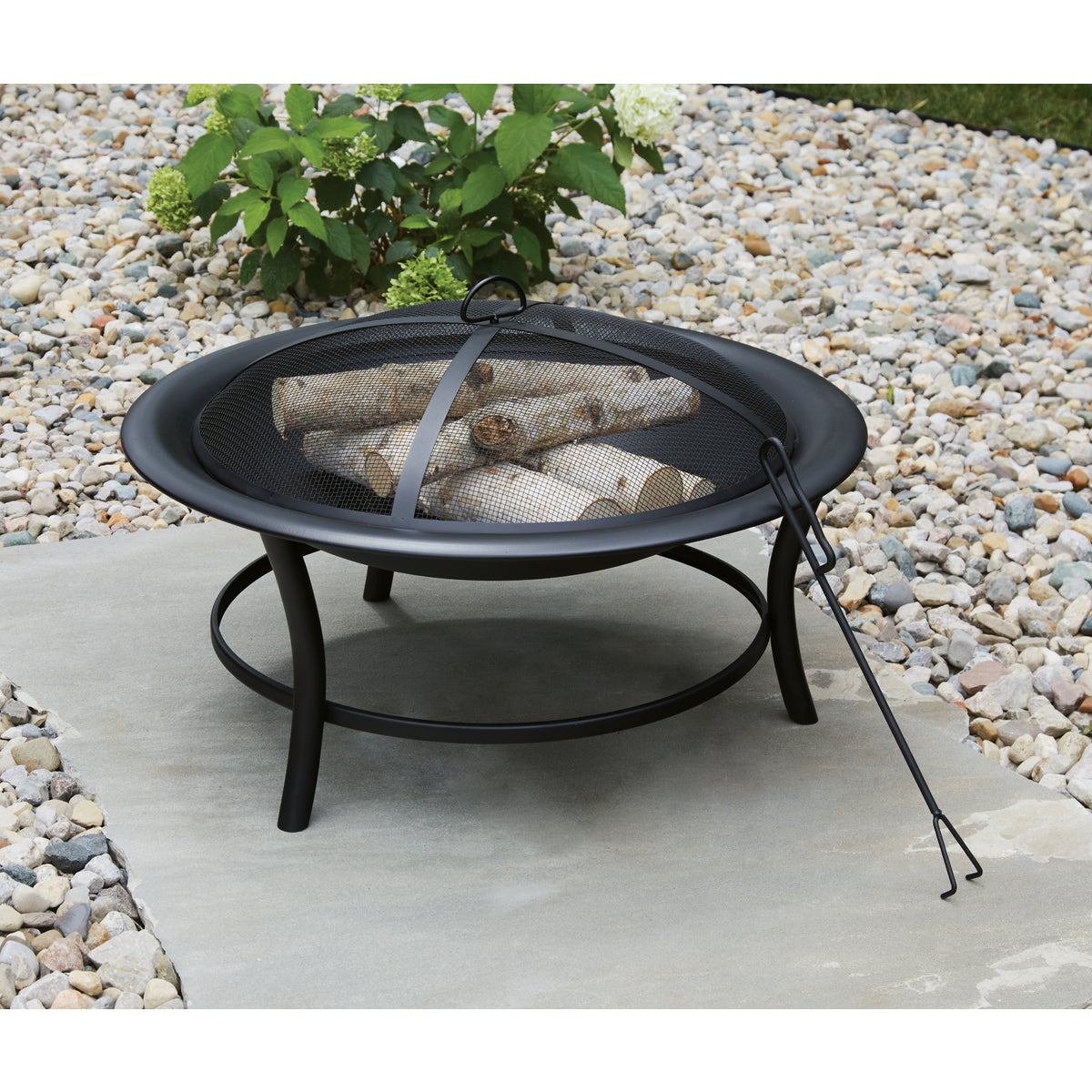 Outdoor Expressions 30 In. Round Steel Fire Pit Image 3