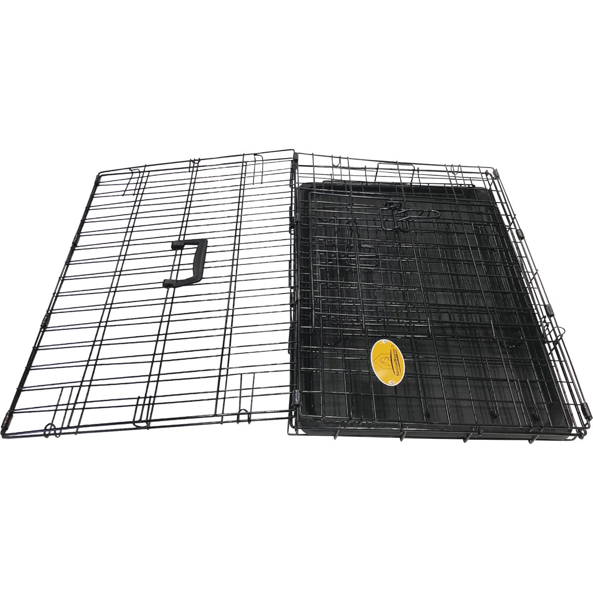 KennelMaster 30 In. W. x 33 In. H. x 48 In. L. Folding Kennel Crate Image 4