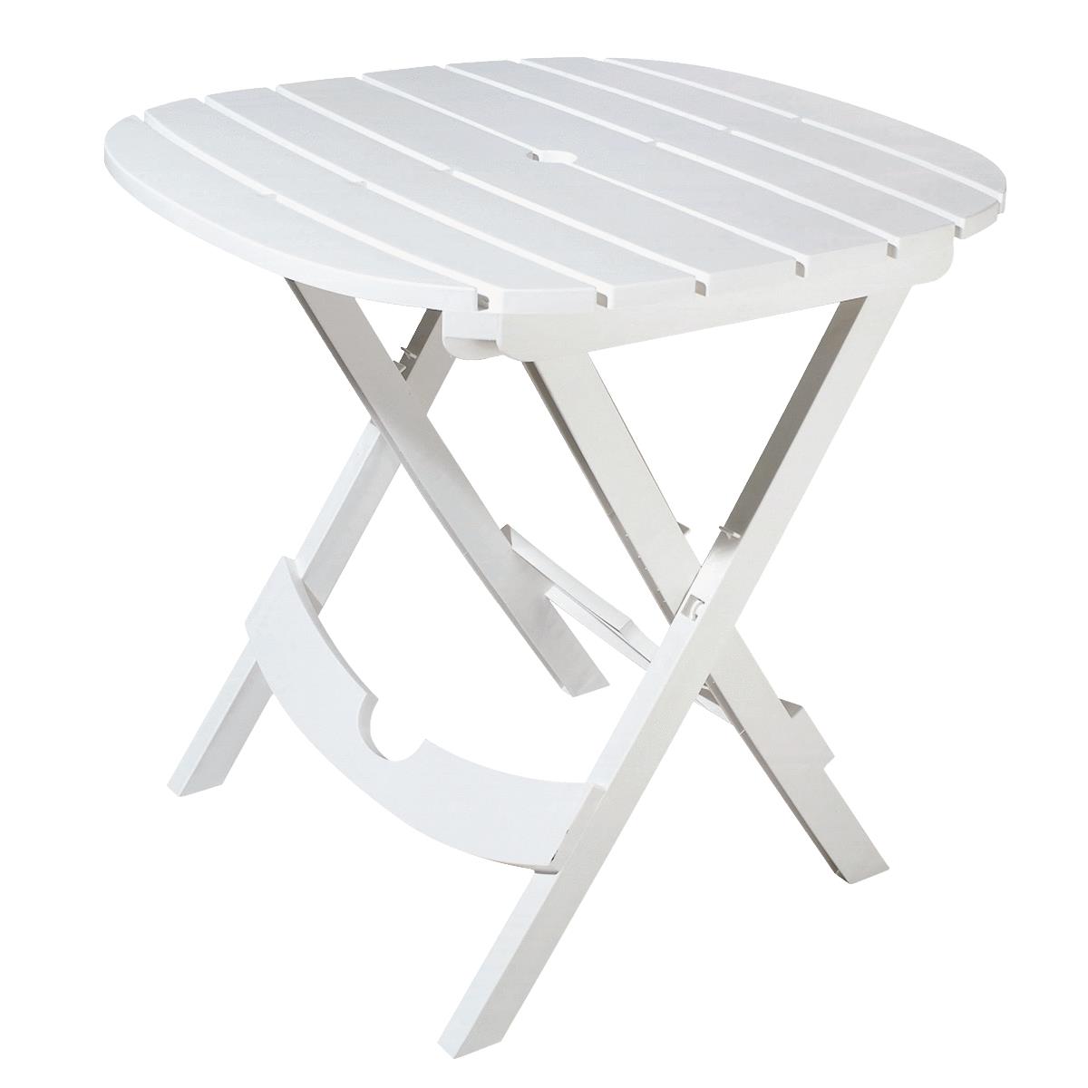 WHT FOLDING CAFE TABLE Image 1