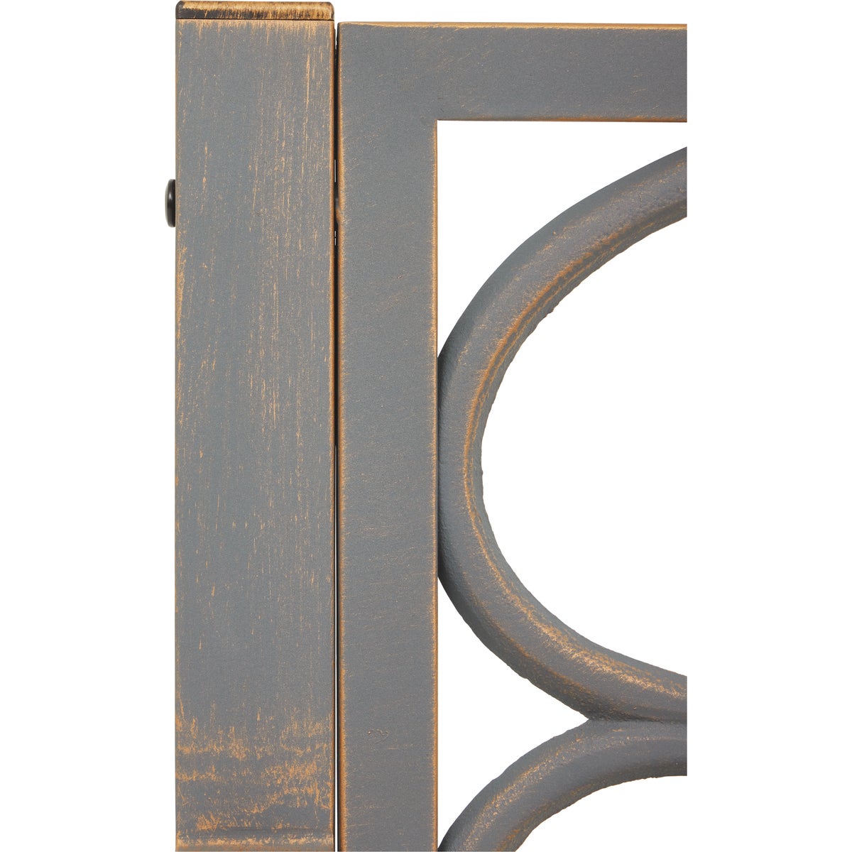 Outdoor Expressions 50 In. Gray Steel Bench with Scroll Design Image 2