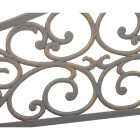 Outdoor Expressions 50 In. Gray Steel Bench with Scroll Design Image 3