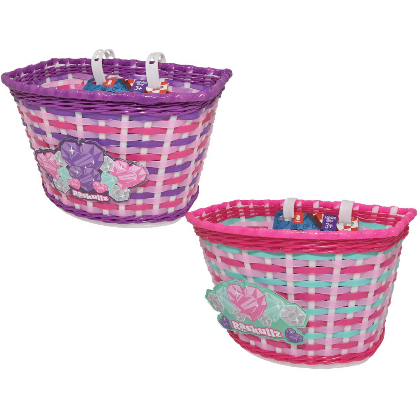 Bell Sports Raskullz Plastic Unicorn Handle Bicycle Basket Image 1