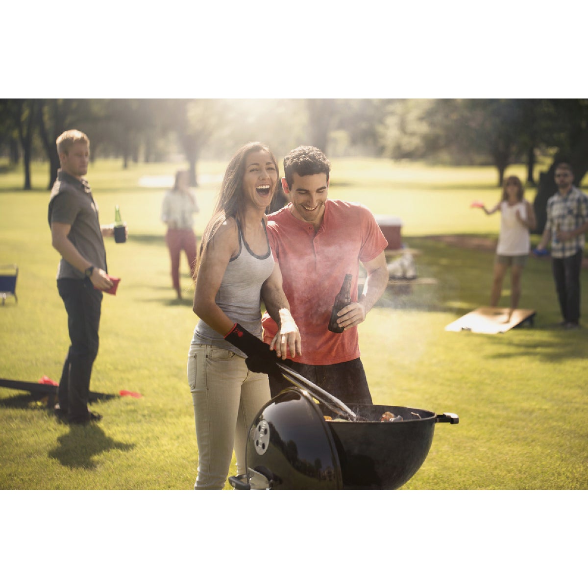 Weber Original Kettle 22 In. Charcoal Grill, Black Image 4