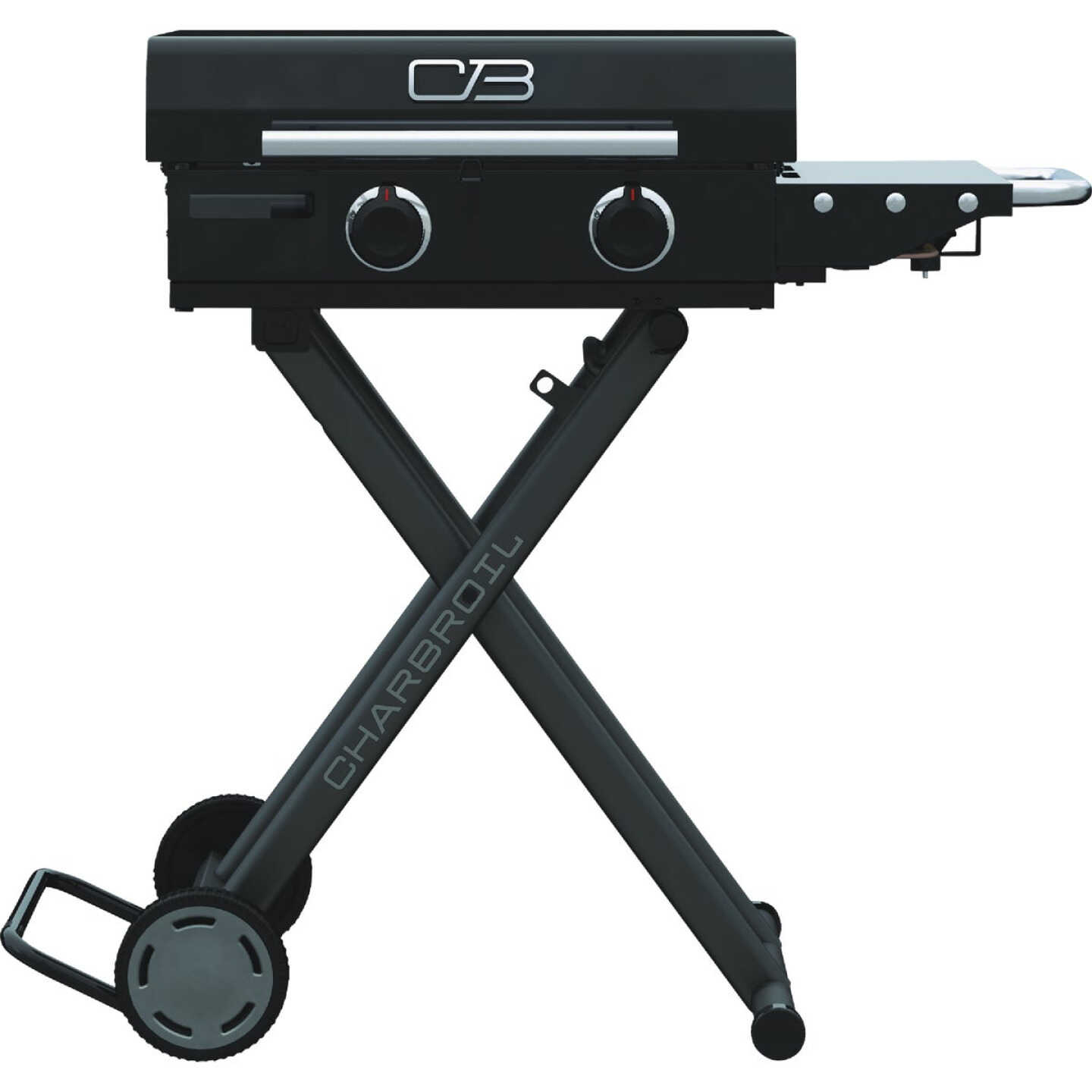 Char-Broil 22 In. Performance Series Folding Cart 2 Burner Portable Propane Gas Griddle Image 1