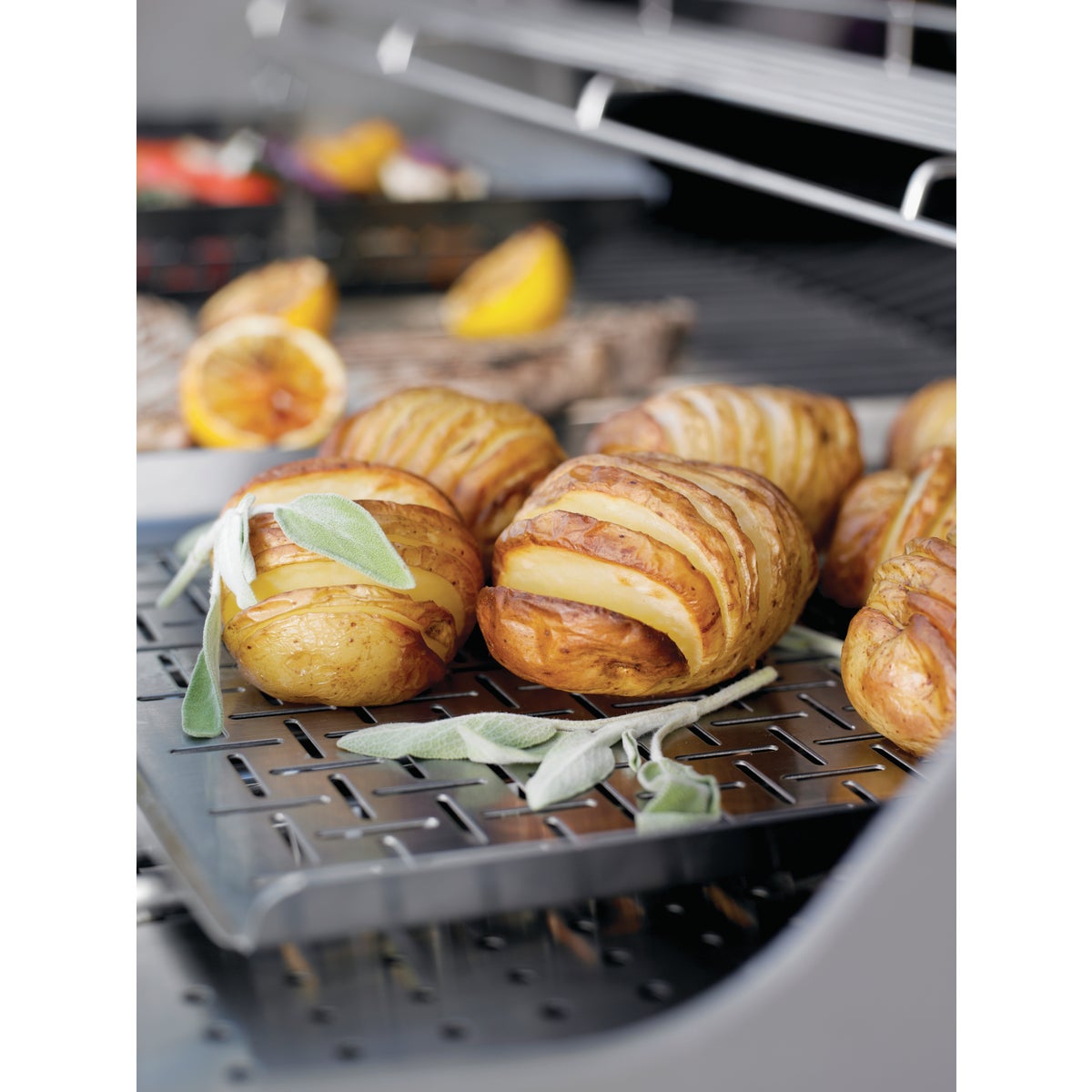 Weber Style Stainless Steel Grill Pan Image 3