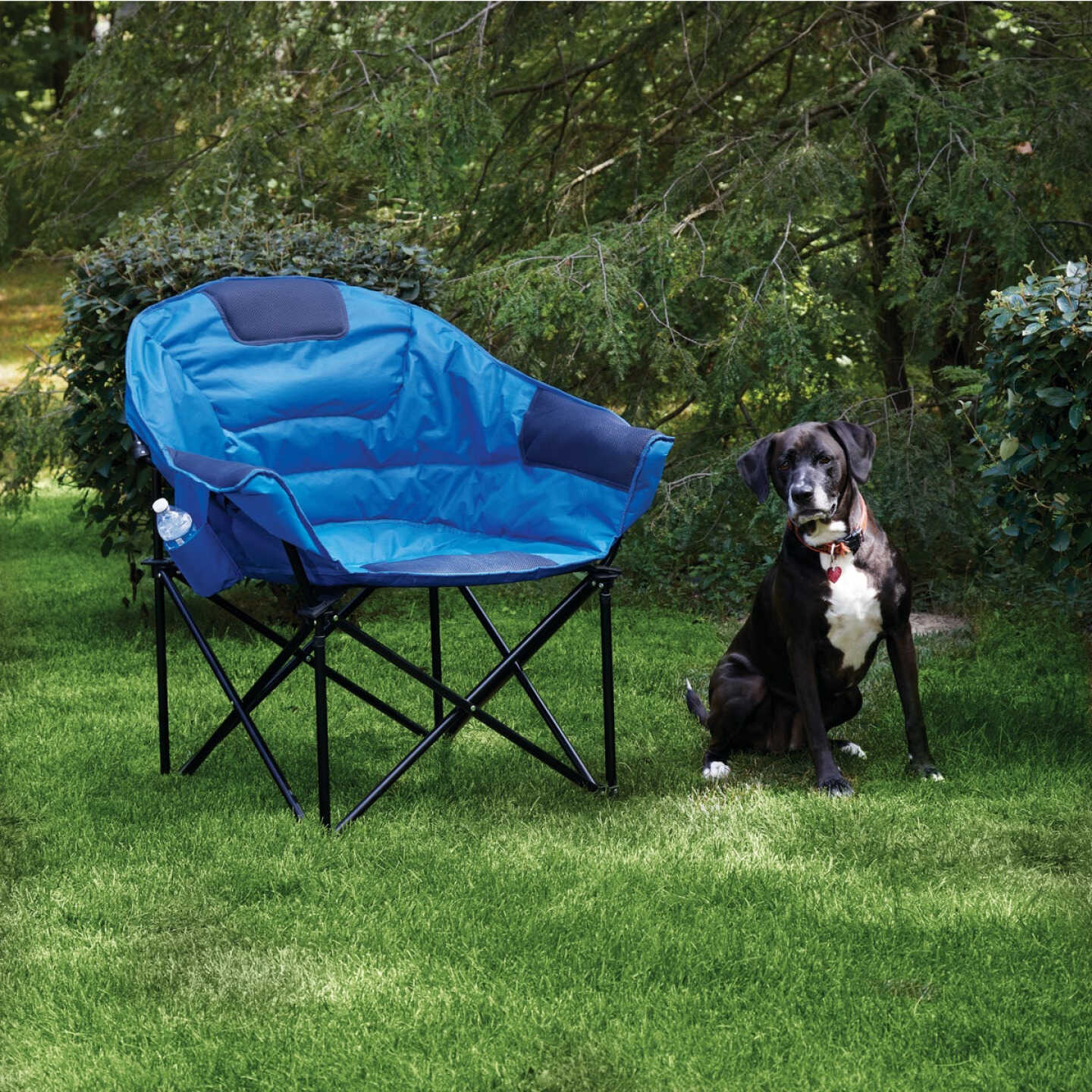 Outdoor Expressions Blue Polyester XL Club Chair Image 2