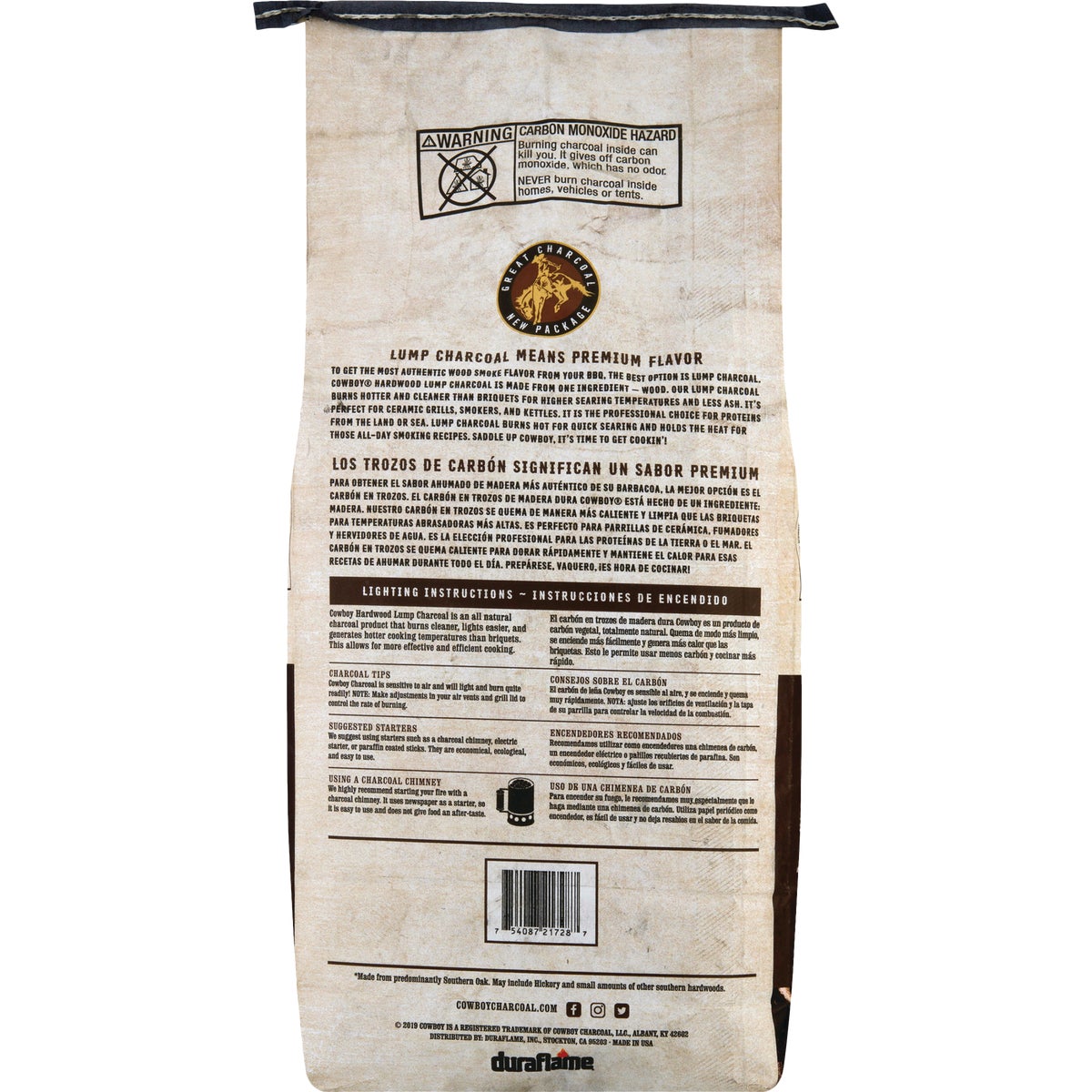 Cowboy 8 Lb. Natural Lump Charcoal Image 5