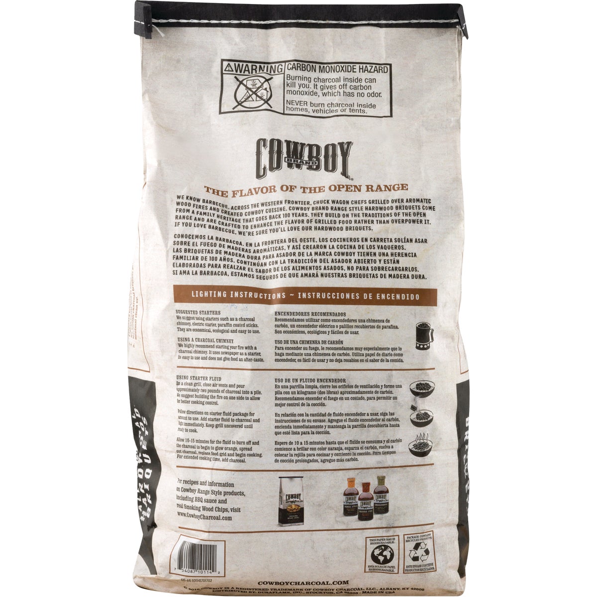 Cowboy 14 Lb. Natural Briquets Charcoal Image 5