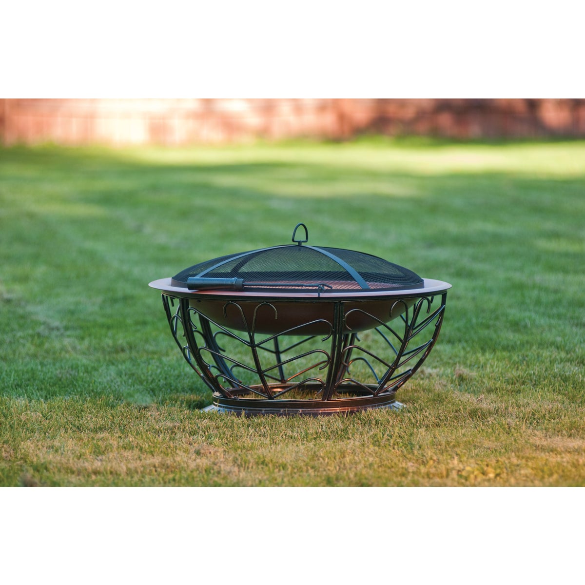 Outdoor Expressions 30 In. Coppertone Round Steel Fire Pit Image 5