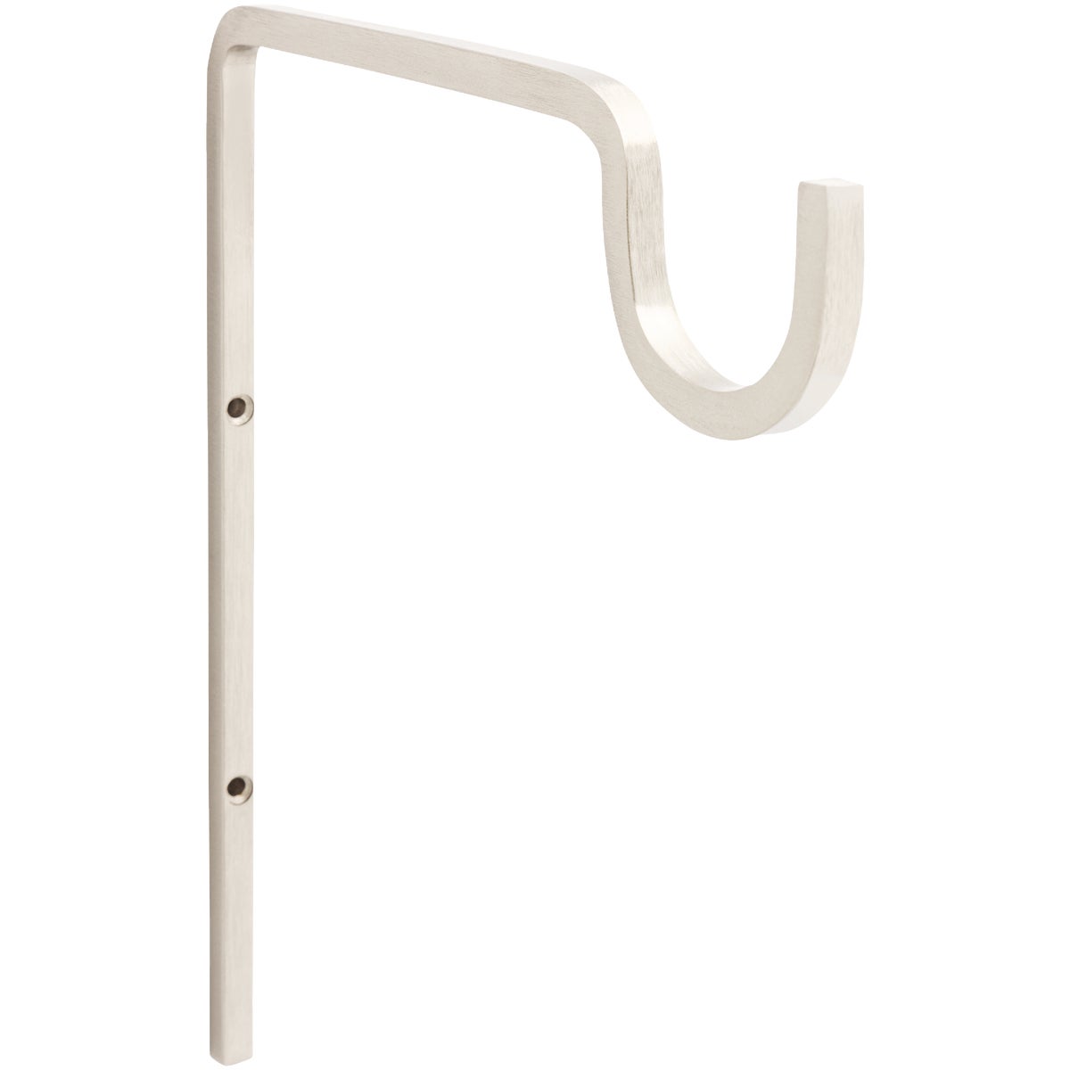 National Hardware 9 In. Satin Nickel Steel Extended Wall Hook Plant Hanger