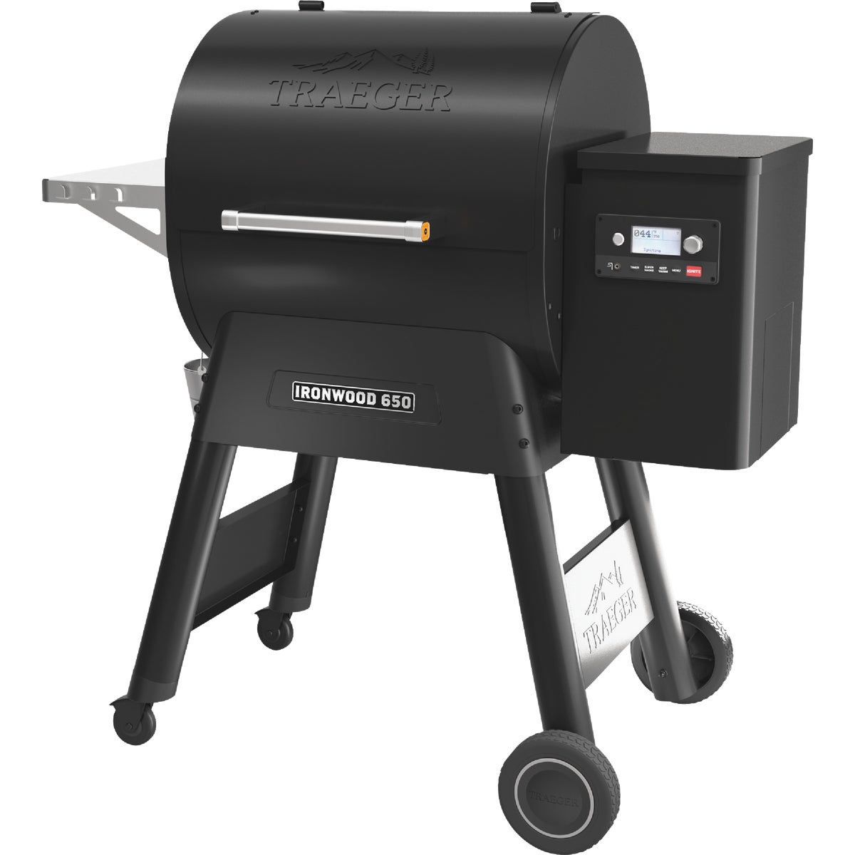Traeger Ironwood 650 Wi-Fi Wood Pellet Grill, Black Image 3