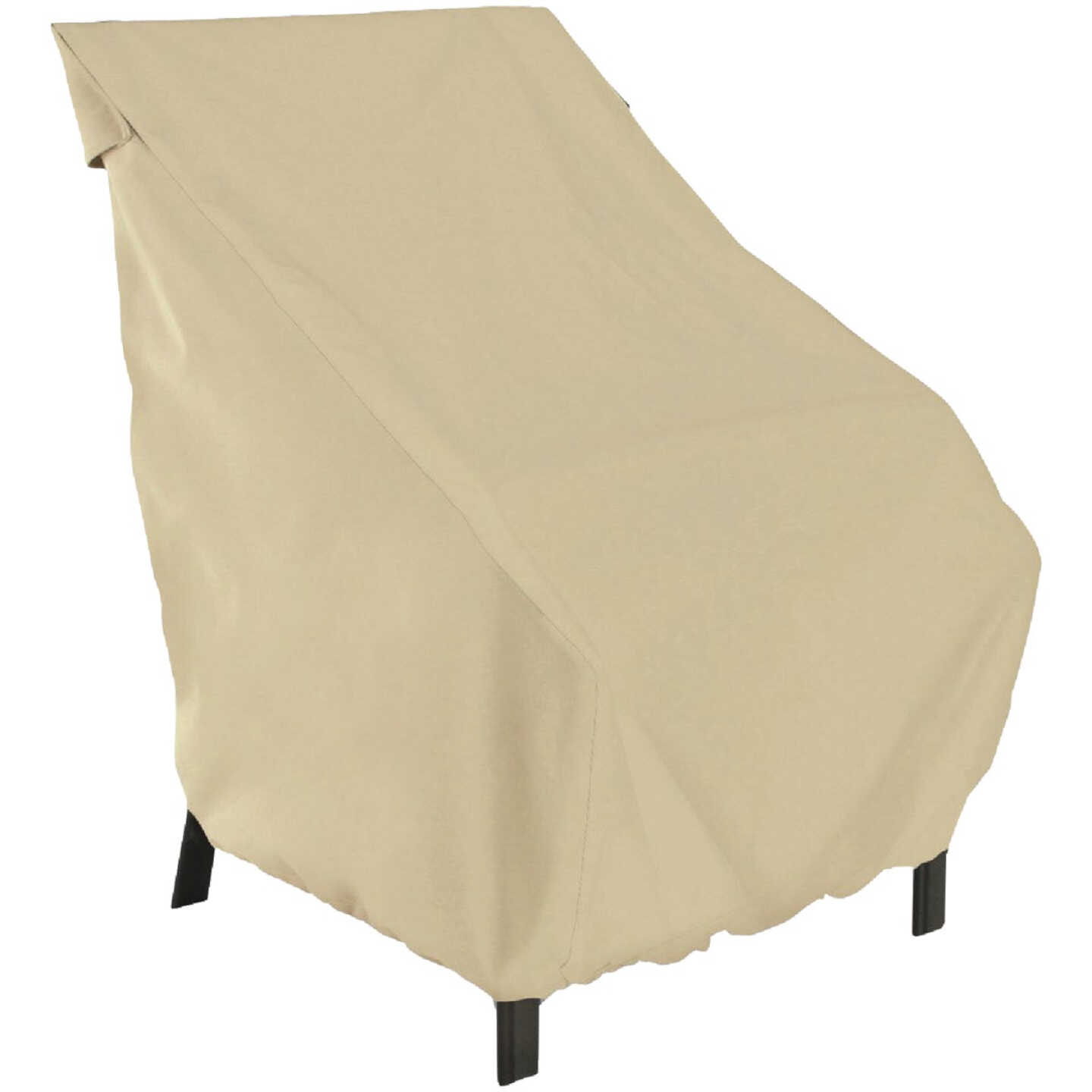 Classic Accessories 25 In. W. x 26 In. H. x 28.5 In. L. Tan Polyester/PVC Chair Cover Image 1