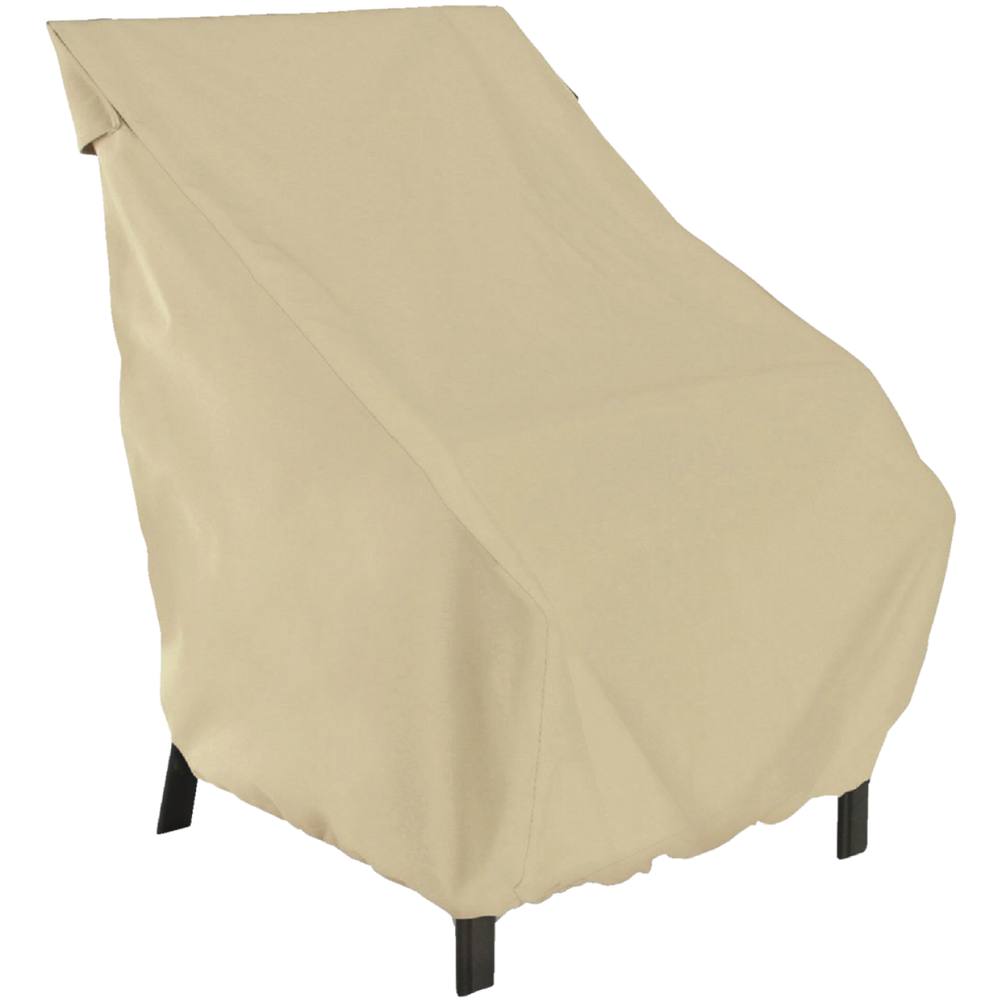 Classic Accessories 26 In. W. x 34 In. H. x 25 In. L. Tan Polyester/PVC Chair Cover Image 1