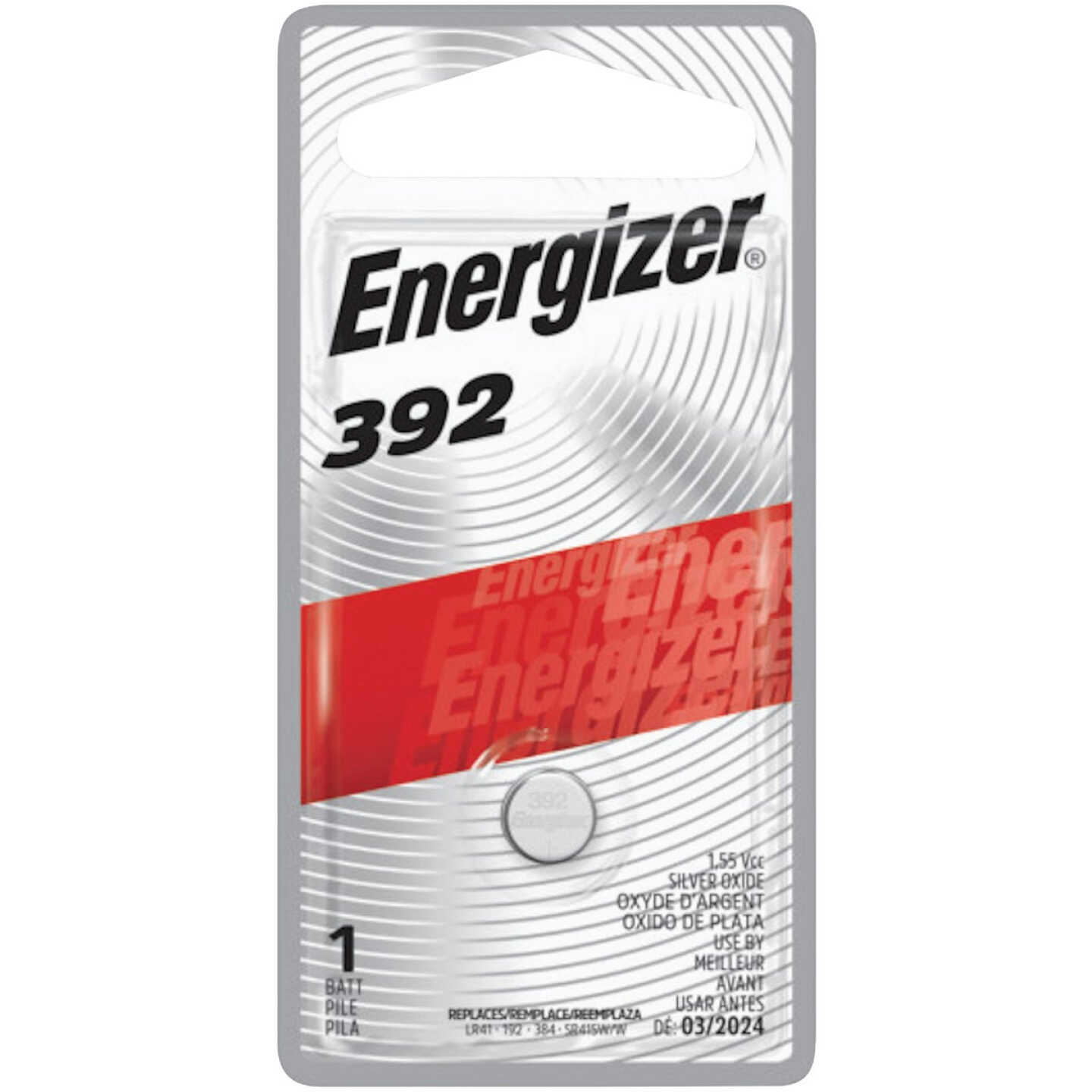 Energizer 392 Silver Oxide Button Cell Battery Image 1