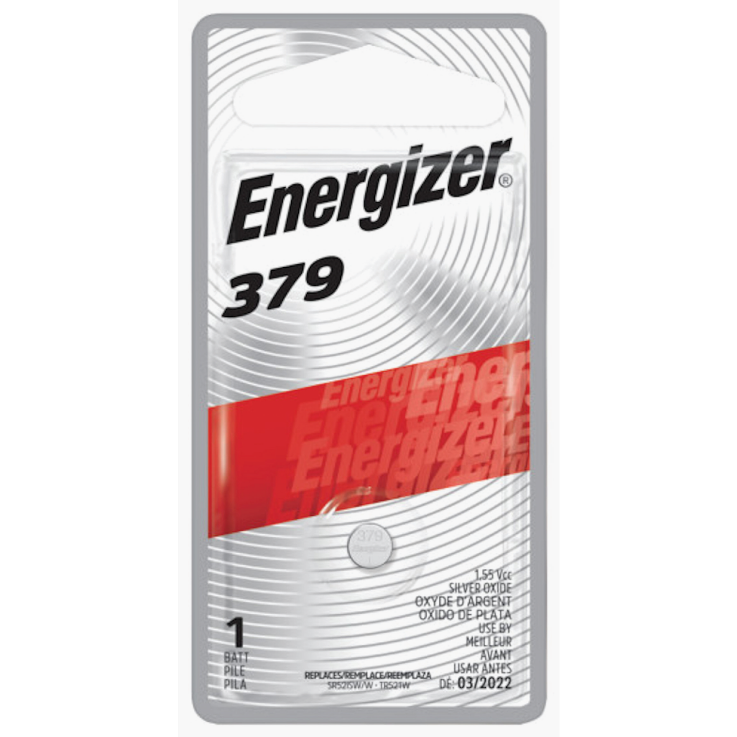 Energizer 379 Silver Oxide Button Cell Battery Image 1
