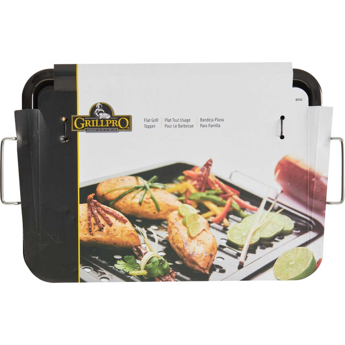 GrillPro 11 In. W. x 16 In. L. Porcelain Coated Stainless Steel Grill Topper Tray Image 7