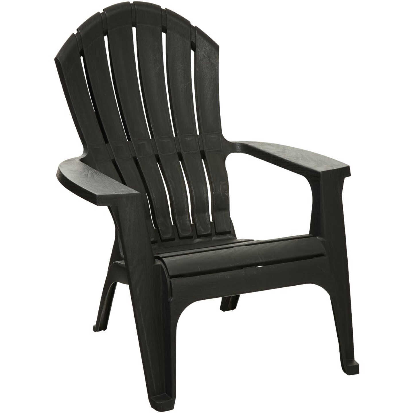 Adams RealComfort Black Resin Adirondack Chair Image 1