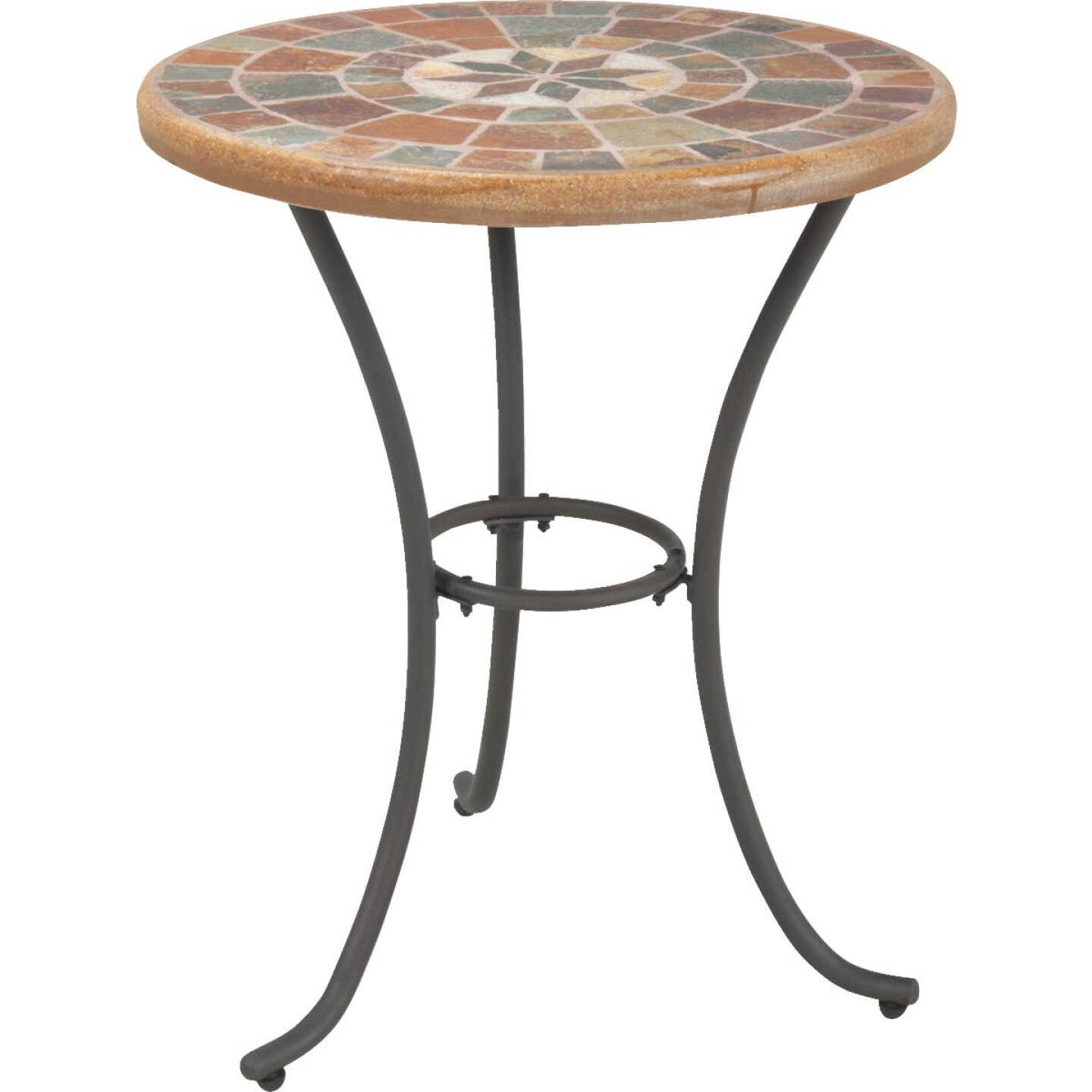 Mosaic 3-Piece Bistro Set With Wicker Seats Image 2