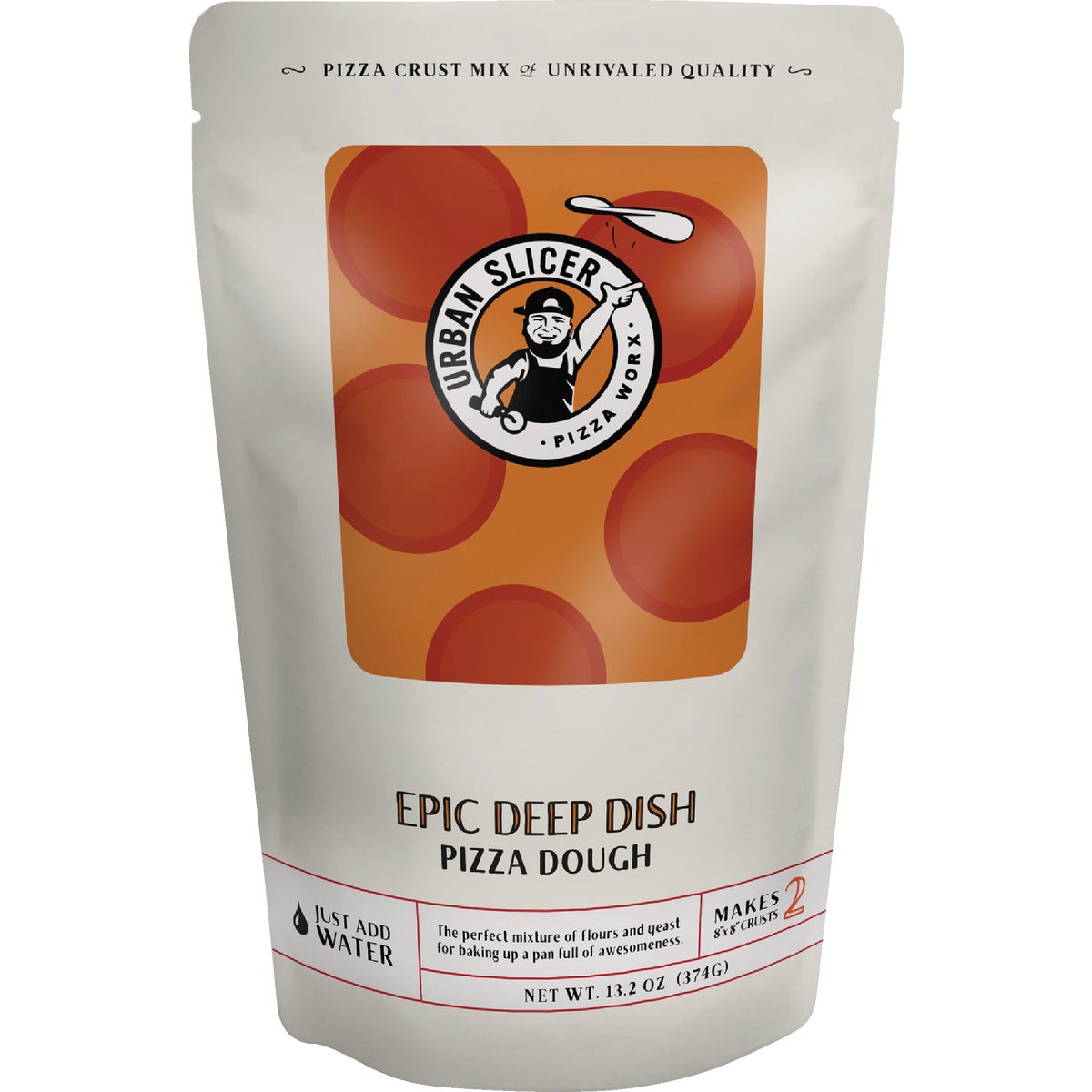 Urban Slicer Pizza Worx Epic Deep Dish Pizza Dough Mix (13.2oz)