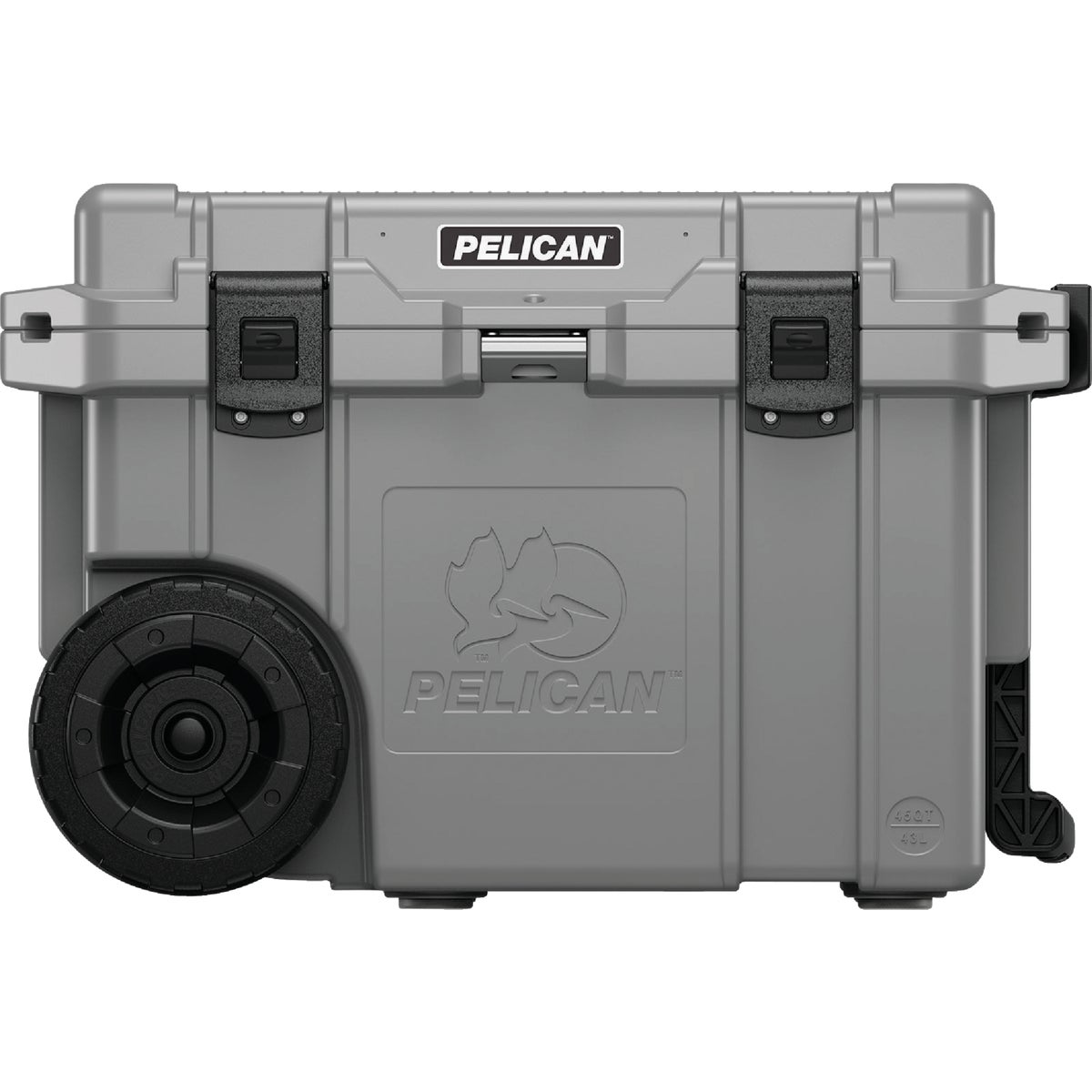Pelican Elite 45 Qt. 2-Wheeled Cooler, Dark Gray