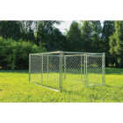 KennelMaster 6 Ft. W. x 4 Ft. H. x 8 Ft. L. Outdoor Galvanized Chain Link Kennel Image 3