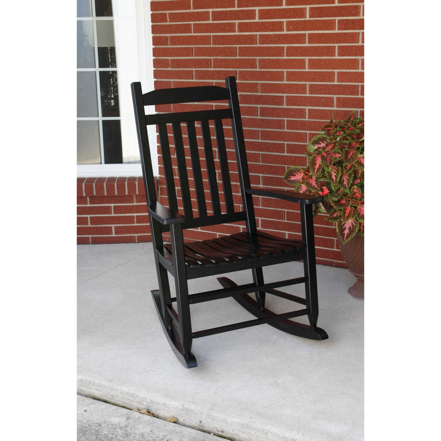 Knollwood Black Wood Mission Rocking Chair Image 2