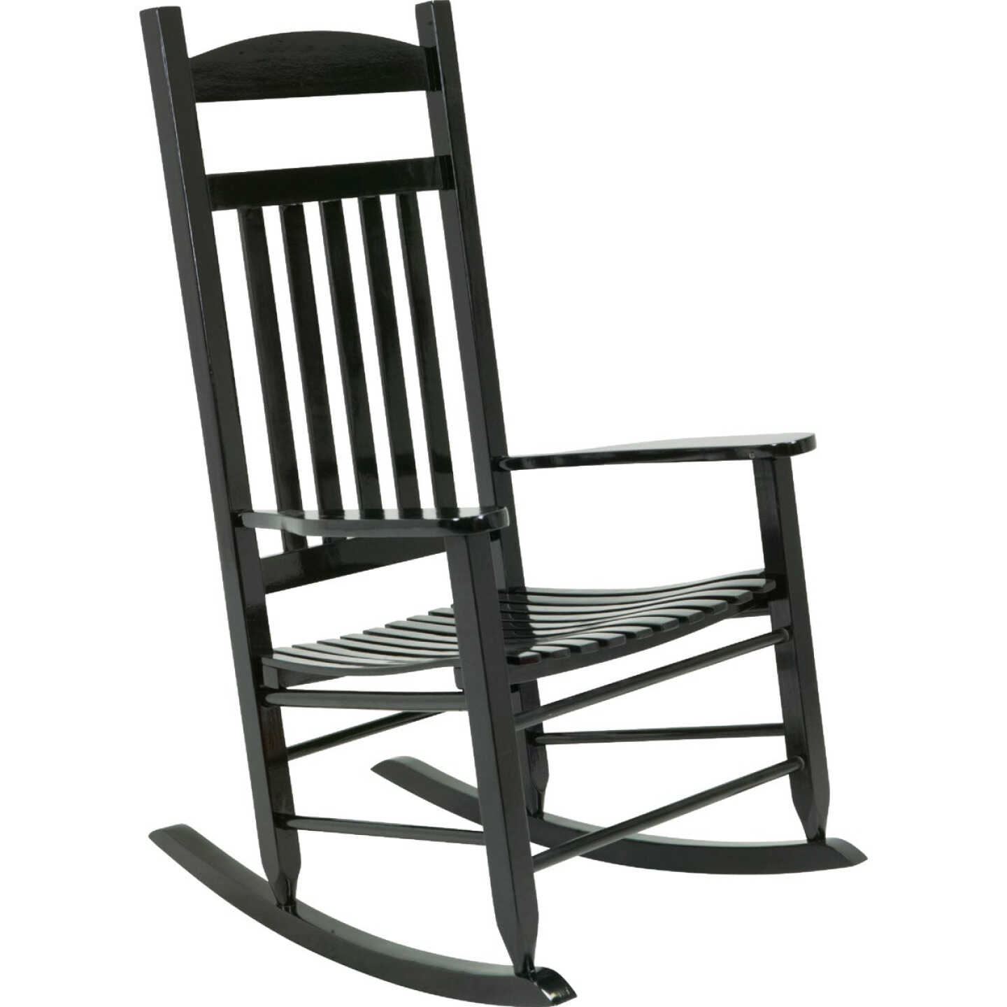 Knollwood Black Wood Mission Rocking Chair Image 5