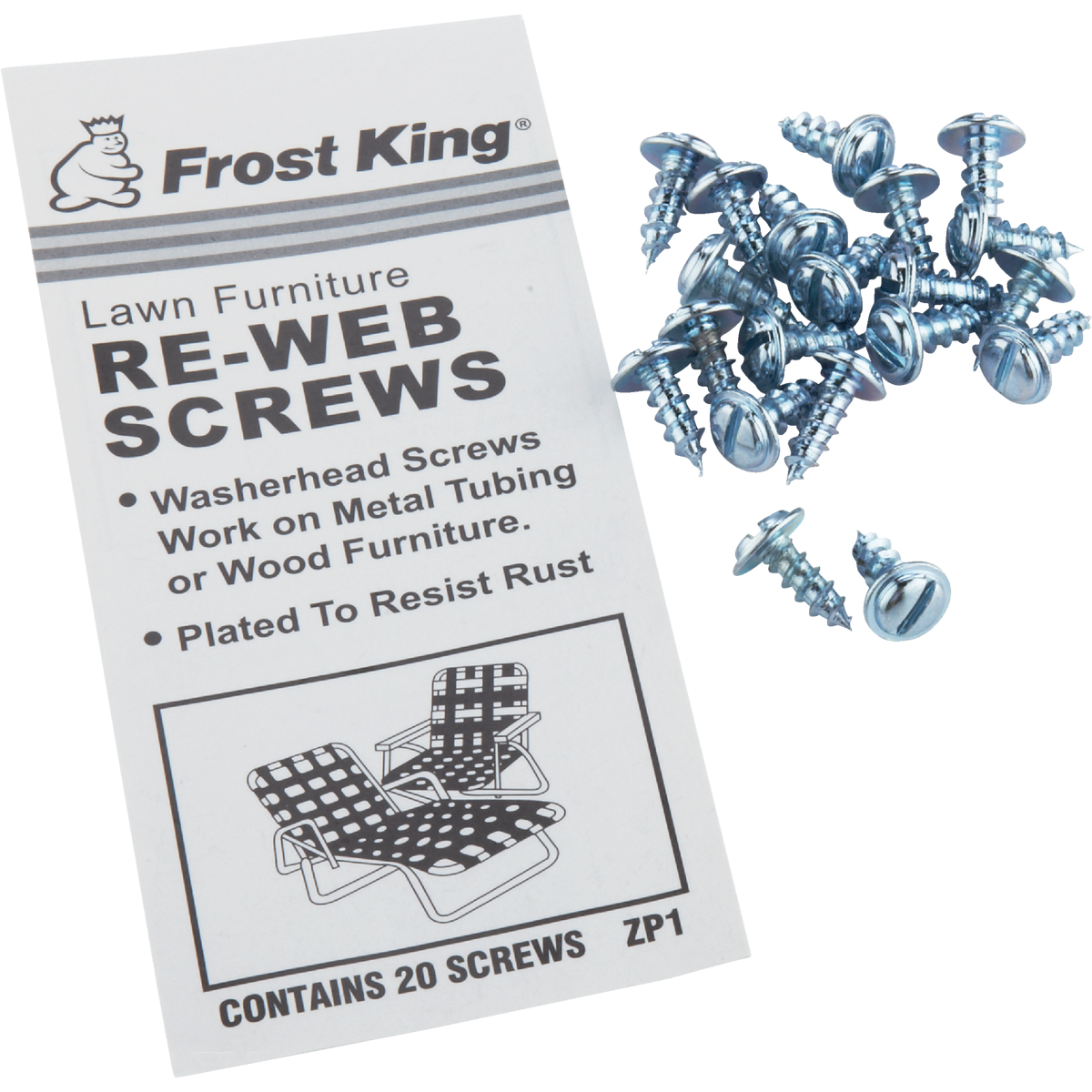 Frost King Outdoor Chair Webbing Screws (20-Pack)