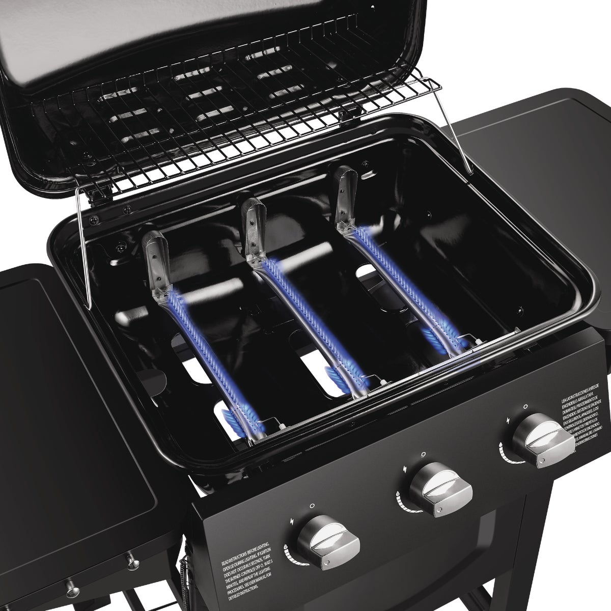 Dyna-Glo 3-Burner Black 30,000 BTU Open Cart LP Gas Grill Image 3