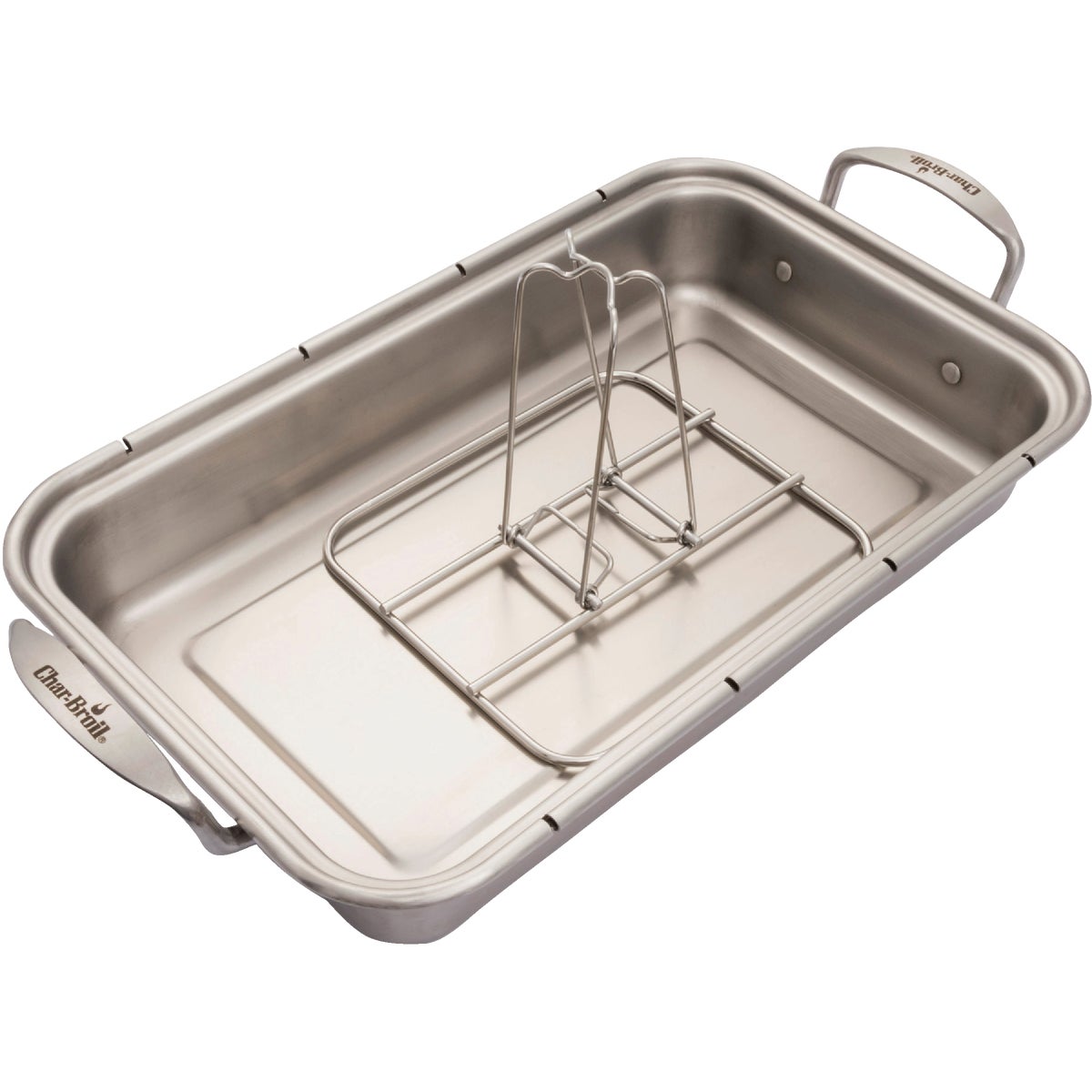 Char-Broil Grill+ 9 In. Folding Beer Can Chicken Roasting Rack Image 5