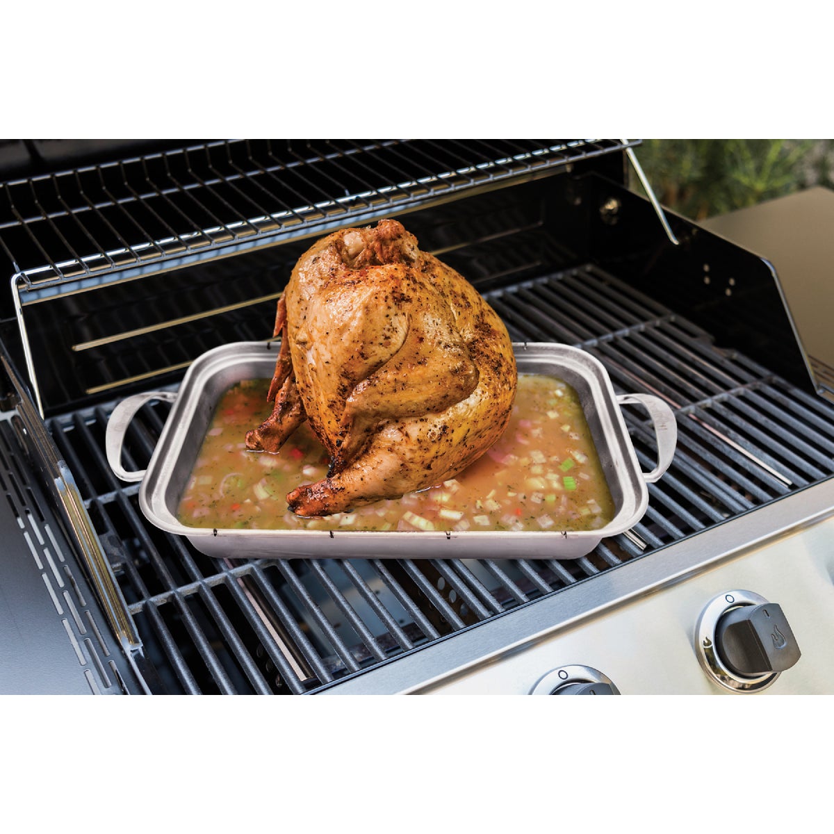 Char-Broil Grill+ 9 In. Folding Beer Can Chicken Roasting Rack Image 4