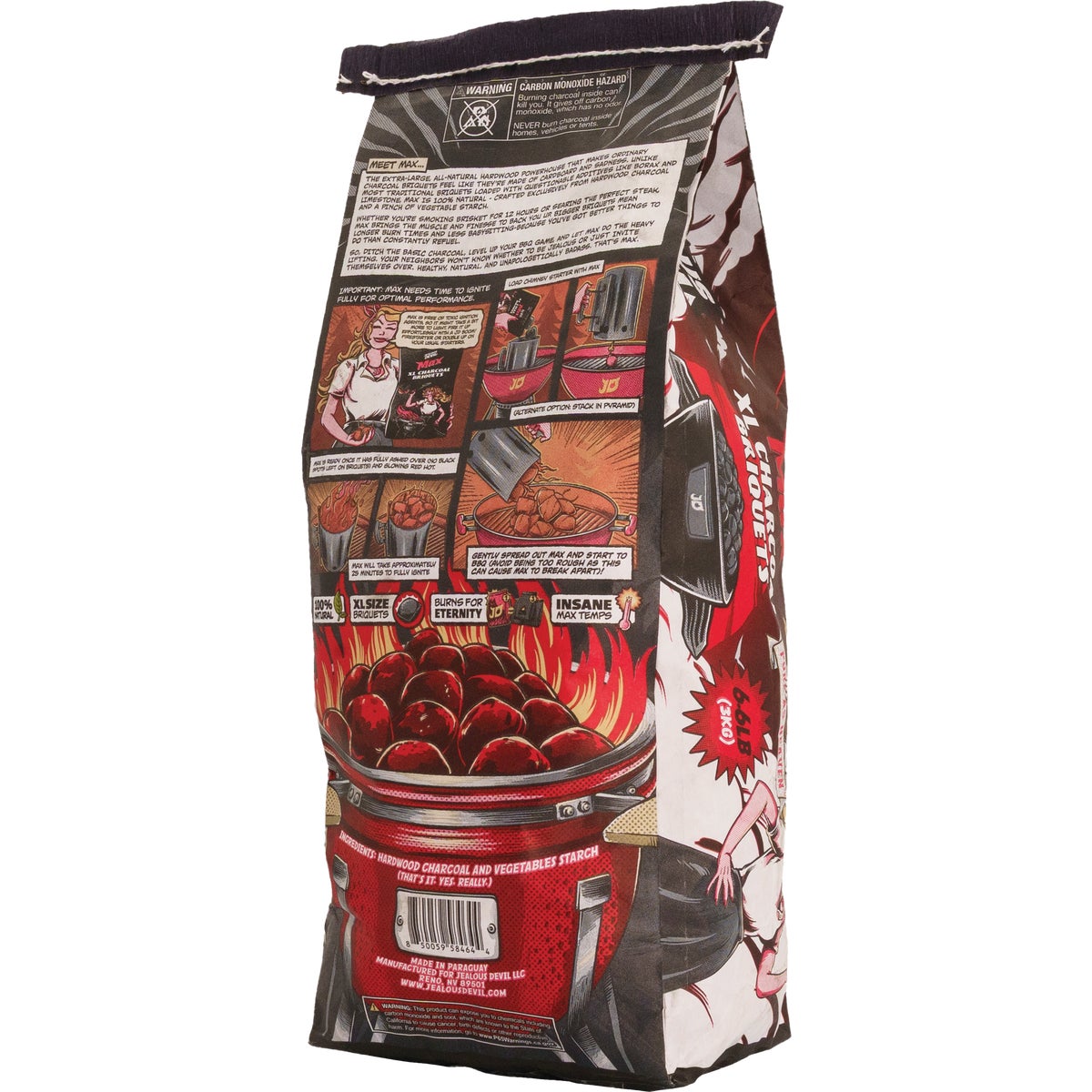 Jealous Devil Max 6.6 Lb. Pillow Charcoal Briquets Image 3