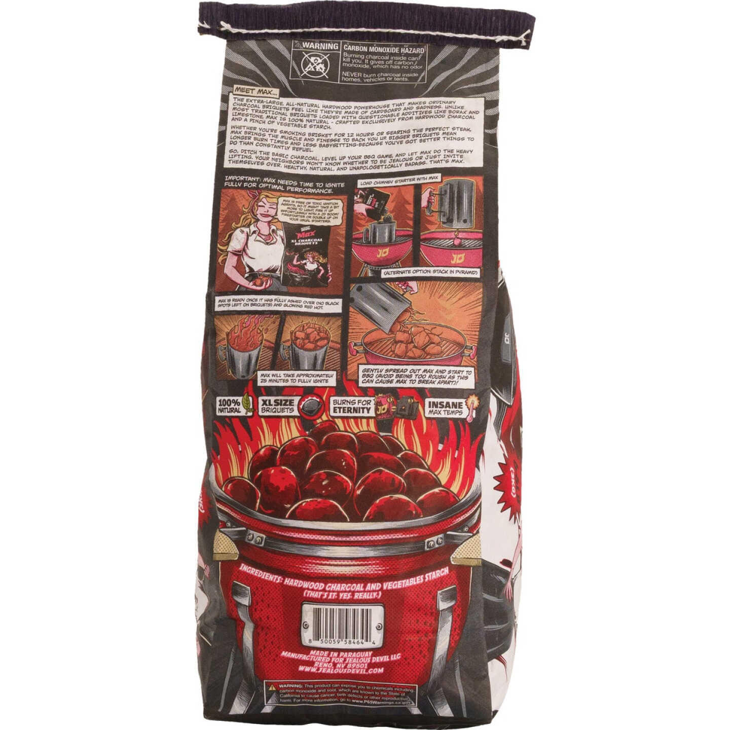 Jealous Devil Max 6.6 Lb. Pillow Charcoal Briquets Image 2